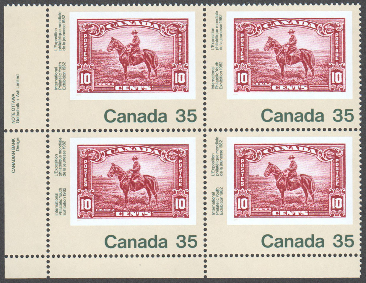 Canada Scott 911 MNH PB LL (A10-4) - Click Image to Close